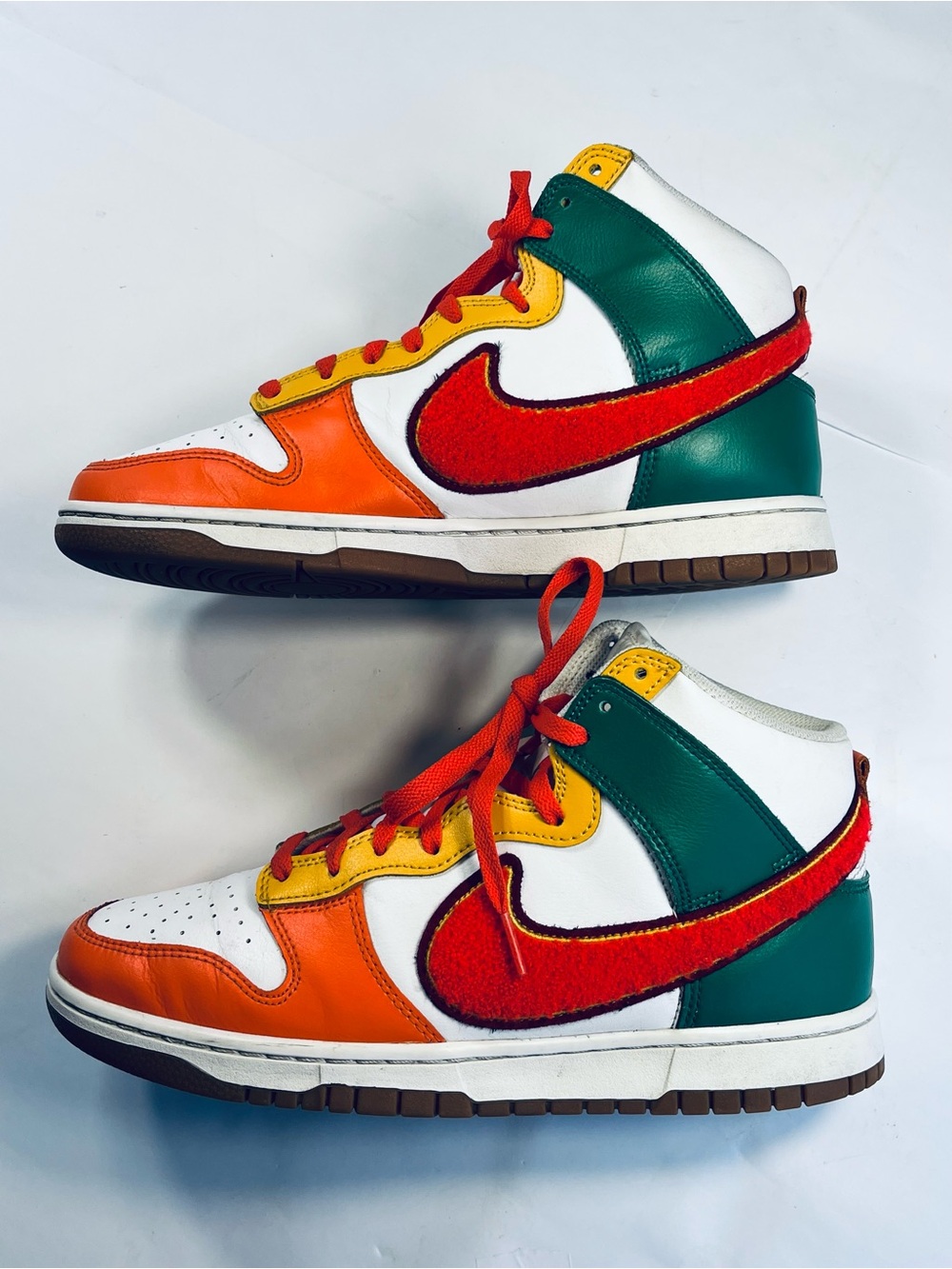 Nike Dunk High University Habanero Red Shenille Swoosh #DR8805-100 Men's:10